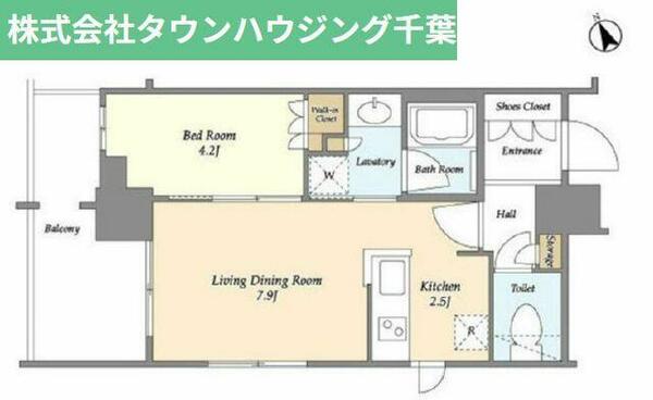 千葉県千葉市中央区新千葉２丁目(賃貸マンション1LDK・7階・36.16㎡)の写真 その2