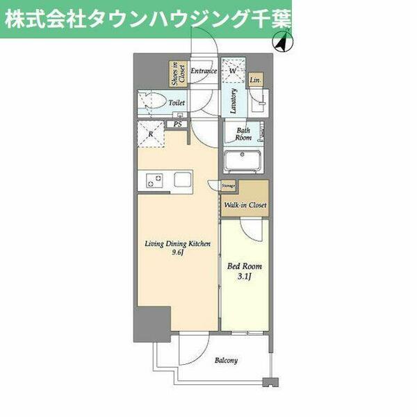 千葉県千葉市中央区富士見１丁目(賃貸マンション1LDK・6階・32.80㎡)の写真 その2
