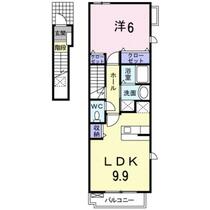 福岡県筑後市大字山ノ井（賃貸アパート1LDK・2階・42.80㎡） その2