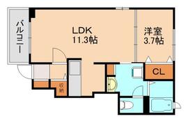 福岡県糟屋郡粕屋町内橋西２丁目（賃貸アパート1LDK・1階・37.13㎡） その2