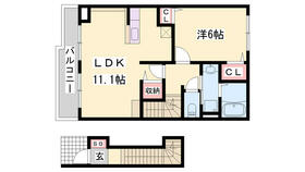 エスペランサ白国１ 202 ｜ 兵庫県姫路市白国１丁目（賃貸アパート1LDK・2階・46.09㎡） その2