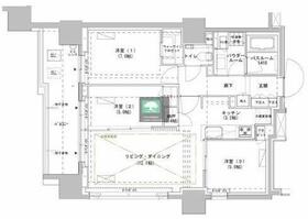 東京都新宿区南山伏町（賃貸マンション3LDK・2階・72.12㎡） その2