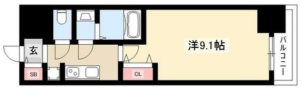 ディアレイシャス浅間町 1305｜愛知県名古屋市西区幅下２丁目(賃貸マンション1K・13階・27.91㎡)の写真 その2