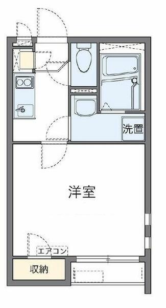 東京都板橋区高島平５丁目(賃貸アパート1K・1階・21.90㎡)の写真 その2