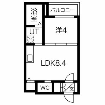 Ｆ　ａｓｅｃｉａ　Ｍｉｚａｒ 206｜大阪府寝屋川市御幸東町(賃貸アパート1LDK・2階・29.39㎡)の写真 その2