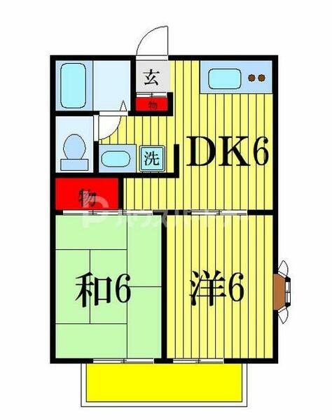 メゾンセジュール 201｜千葉県千葉市花見川区幕張町１丁目(賃貸アパート1K・2階・40.07㎡)の写真 その2