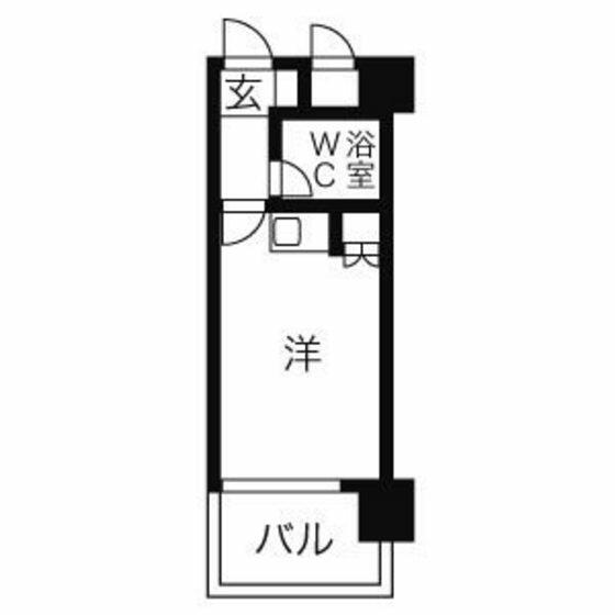 ダイアパレス皆実町｜広島県広島市南区皆実町６丁目(賃貸マンション1R・6階・18.09㎡)の写真 その2