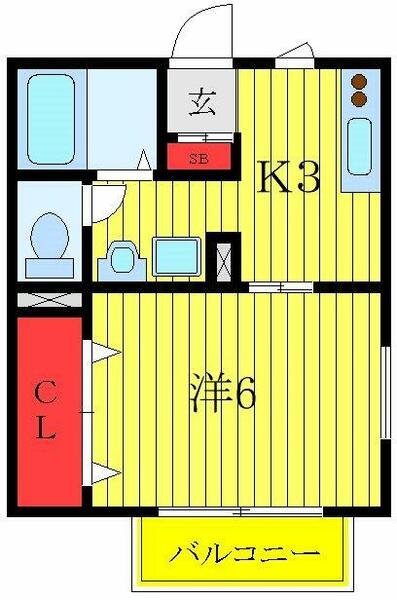ＥＬ　Ｃｉｅｌｏ｜東京都板橋区弥生町(賃貸アパート1K・1階・24.84㎡)の写真 その2