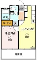 コーポ吉備津  ｜ 岡山県岡山市北区吉備津（賃貸アパート1LDK・1階・39.23㎡） その2