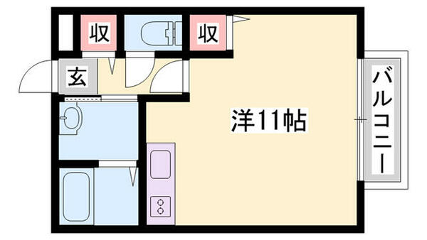 コンフォートテクノ１ 111｜兵庫県たつの市新宮町光都２丁目(賃貸アパート1R・1階・30.10㎡)の写真 その2