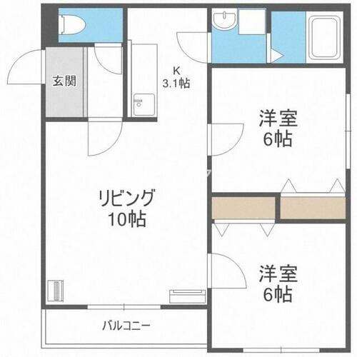 同じ建物の物件間取り写真 - ID:201022003089