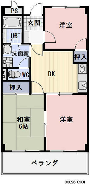 グランメールトミー 303｜三重県桑名市長島町出口(賃貸マンション3DK・3階・48.60㎡)の写真 その2