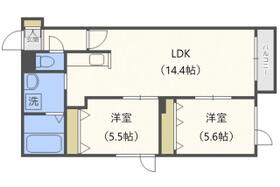 北海道札幌市西区二十四軒一条６丁目（賃貸マンション2LDK・4階・55.71㎡） その2