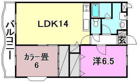 アイビー館 101｜愛媛県松山市森松町(賃貸マンション2LDK・1階・60.48㎡)の写真 その2