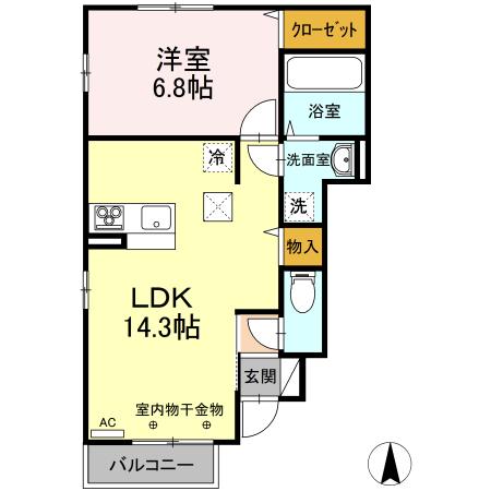 同じ建物の物件間取り写真 - ID:207001165340