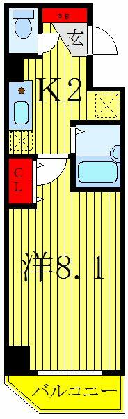 スペーシア飯田橋Ⅱ 208｜東京都文京区水道２丁目(賃貸マンション1K・2階・24.39㎡)の写真 その2
