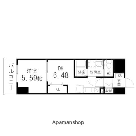 同じ建物の物件間取り写真 - ID:204004105111