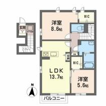 シャーメゾン愛子中央 201 ｜ 宮城県仙台市青葉区愛子中央５丁目（賃貸アパート2LDK・2階・71.75㎡） その2