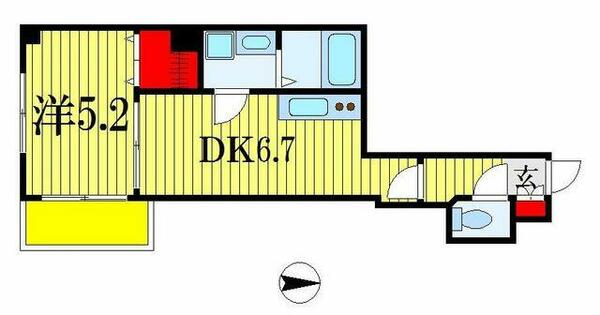 ガーデンコート稲毛 204｜千葉県千葉市稲毛区稲毛東３丁目(賃貸マンション1DK・2階・28.72㎡)の写真 その2