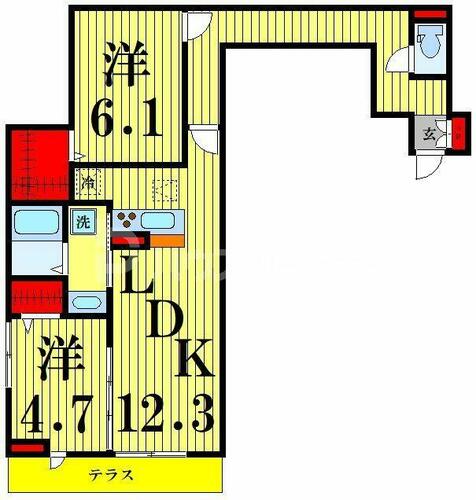 同じ建物の物件間取り写真 - ID:213091586241