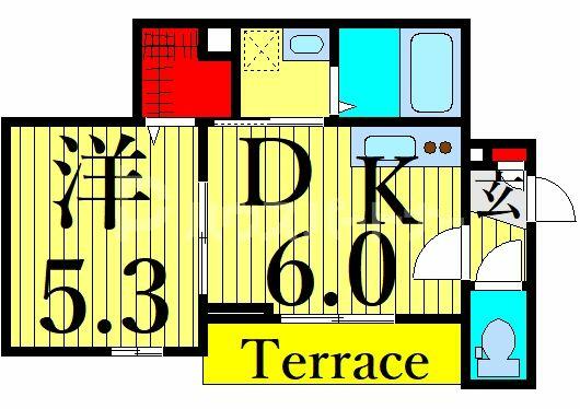 アヴァンス東日暮里｜東京都荒川区東日暮里３丁目(賃貸アパート1DK・1階・28.09㎡)の写真 その2