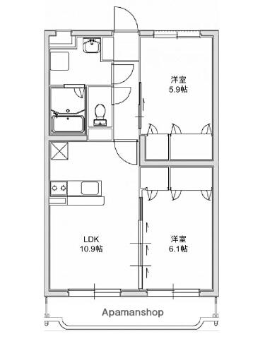 同じ建物の物件間取り写真 - ID:244004014588