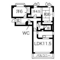 エンブレム山の手 202 ｜ 北海道札幌市西区山の手一条２丁目（賃貸マンション3LDK・2階・76.65㎡） その1