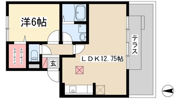 メゾン南山 103｜愛知県名古屋市瑞穂区柳ケ枝町３丁目(賃貸アパート1LDK・1階・44.18㎡)の写真 その2