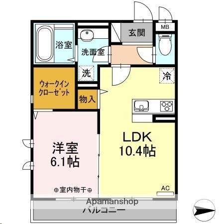 宮城県仙台市宮城野区高砂２丁目(賃貸アパート1LDK・2階・43.19㎡)の写真 その2