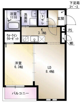 同じ建物の物件間取り写真 - ID:227083319430