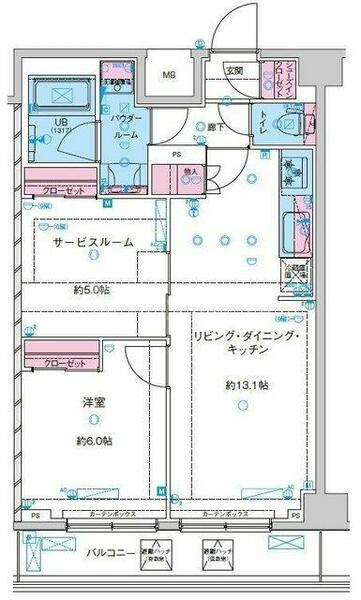 ＧＥＮＯＶＩＡ鐘ヶ淵 906｜東京都墨田区墨田２丁目(賃貸マンション1SLDK・9階・54.28㎡)の写真 その2