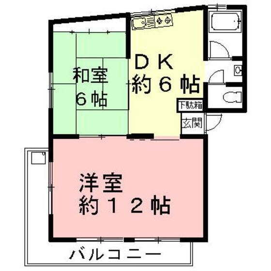 岐阜県瑞穂市穂積(賃貸アパート2DK・2階・36.33㎡)の写真 その3