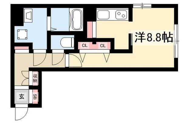 ＷＥＬＬ　ＣＯＵＲＴ　ＫＡＮＤＡ 202｜愛知県名古屋市千種区神田町(賃貸マンション1R・2階・27.74㎡)の写真 その2