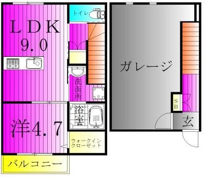 Ｌｕｍｉｒｅａ　ＩＩ 103｜千葉県白井市根(賃貸アパート1LDK・1階・67.36㎡)の写真 その2