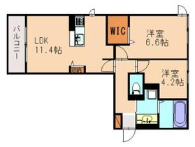 Ｄ－ｒｏｏｍケヤキ通り　Ｂ  ｜ 福岡県糟屋郡粕屋町長者原西１丁目（賃貸アパート2LDK・1階・53.76㎡） その2