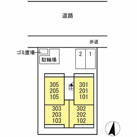 クローネ湘南｜神奈川県平塚市八重咲町(賃貸アパート1LDK・1階・29.78㎡)の写真 その3