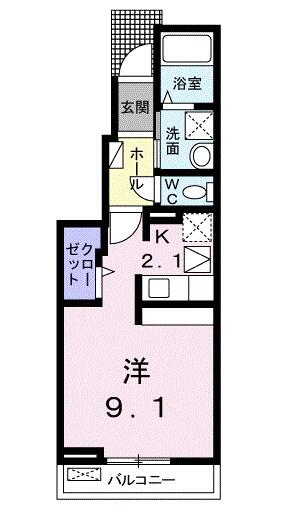 ラブリー　Ａ 102｜愛媛県西条市大町(賃貸アパート1R・1階・30.00㎡)の写真 その2