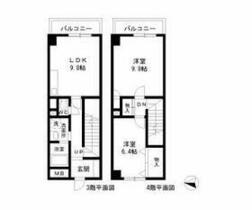 愛知県小牧市大字北外山（賃貸マンション2LDK・3階・72.00㎡） その2