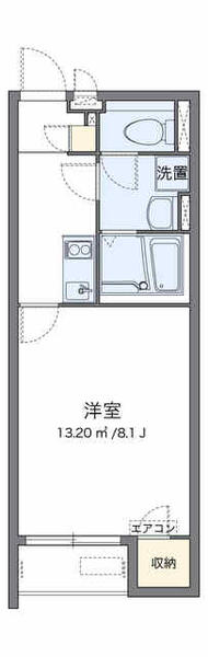 クレイノサニーコート 203｜長崎県佐世保市大潟町(賃貸アパート1K・2階・25.89㎡)の写真 その2