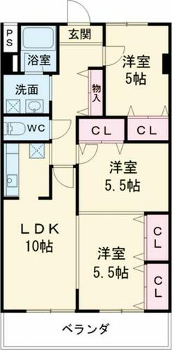 同じ建物の物件間取り写真 - ID:223031753664