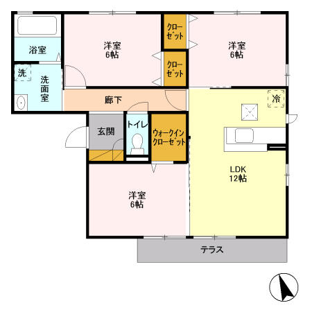 同じ建物の物件間取り写真 - ID:210002698506