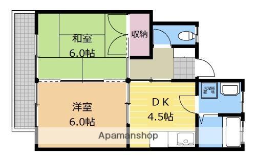 千代田今井コーポ 202｜神奈川県相模原市中央区千代田６丁目(賃貸アパート2K・2階・33.60㎡)の写真 その2