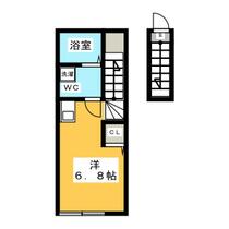 グランスクエア亀戸  ｜ 東京都江東区亀戸７丁目（賃貸アパート1R・2階・18.01㎡） その2