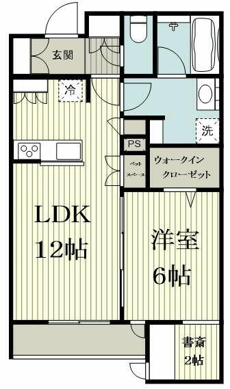 神奈川県横浜市青葉区荏田北２丁目(賃貸マンション1SLDK・2階・50.74㎡)の写真 その2