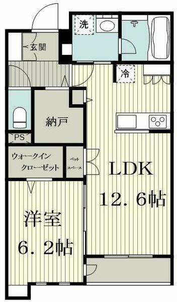 ＴＷＩＮ　ＲＯＣＫＳ　Ｎ 303｜神奈川県横浜市青葉区荏田北２丁目(賃貸マンション1SLDK・3階・51.29㎡)の写真 その2