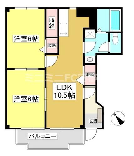 同じ建物の物件間取り写真 - ID:223031371026