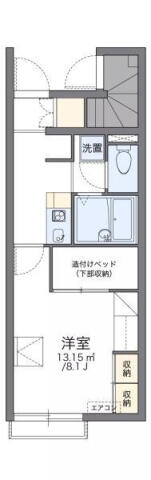 レオパレス古川３ 101｜愛媛県松山市古川南２丁目(賃貸アパート1K・1階・23.61㎡)の写真 その2