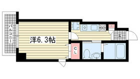 ラディウス森南 304 ｜ 兵庫県神戸市東灘区森南町２丁目（賃貸マンション1K・3階・19.71㎡） その2