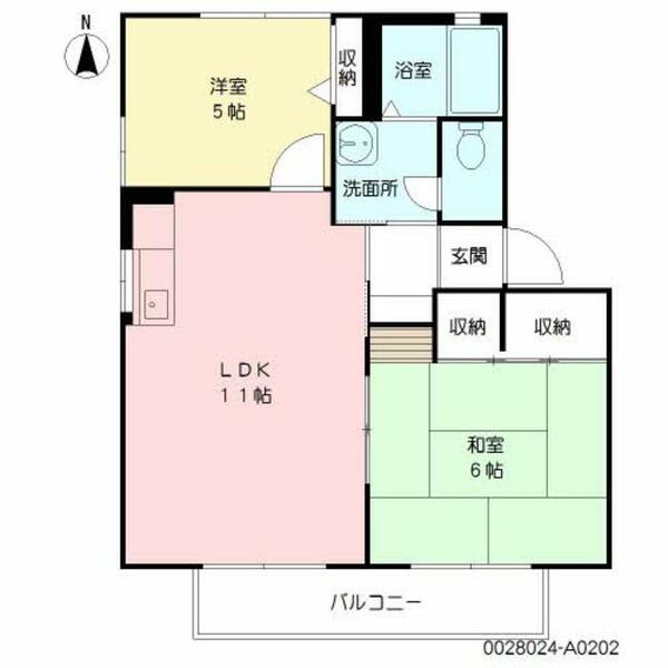 クレオコーポⅡ A0202｜佐賀県佐賀市神園６丁目(賃貸アパート2LDK・2階・50.78㎡)の写真 その2