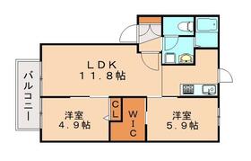 福岡県糟屋郡粕屋町内橋西２丁目（賃貸アパート2LDK・2階・50.78㎡） その2